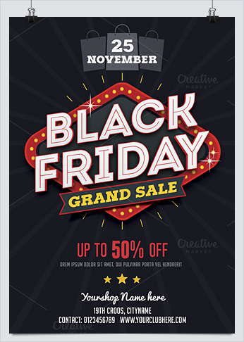 Best Business Flyer Templates For Black Friday Promotion Hollymolly