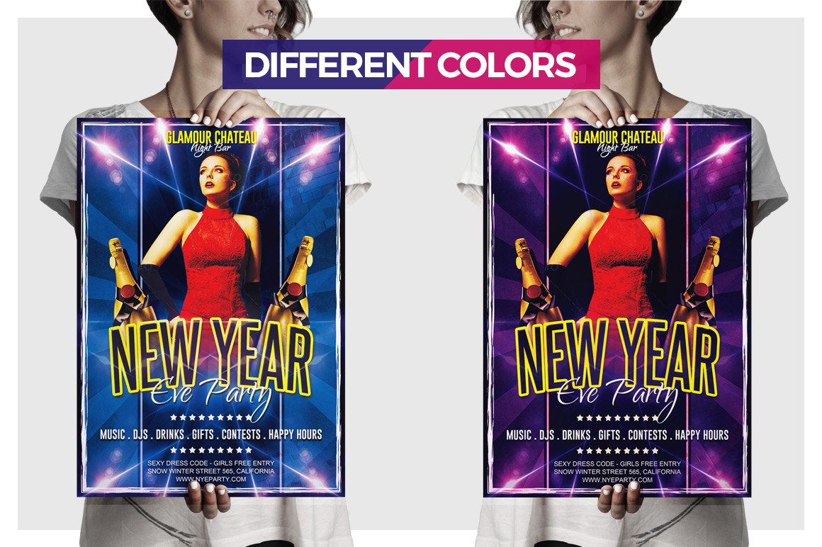 Free New Year Eve Party Flyer template