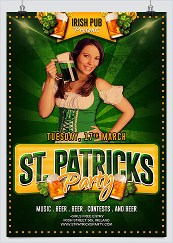 Free St. Patricks Party Flyer