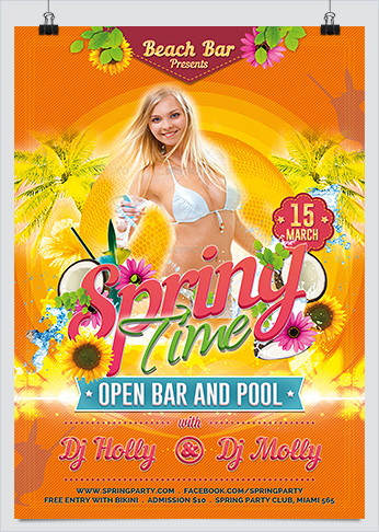 Fresh Spring Time Party Flyer